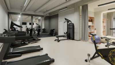 Fitnessraum im Staytoo München Süd mit Cardio- und Kraftgeräten